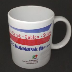Sablon Custom Sublim Mug Standar 11 OZ untuk Promosi dan Souvenir